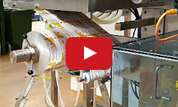 Vierbahnige Stick Pack zum Verpacken von z.B. Honig